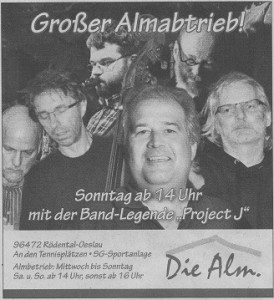 Ankündigung 30.9.2012 Die Alm/Rödental